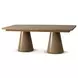 Coastal Tobacco 120" Extendable Rectangular Galveston Dining Table
