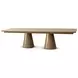 Coastal Tobacco 120" Extendable Rectangular Galveston Dining Table