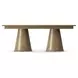 Coastal Tobacco 120" Extendable Rectangular Galveston Dining Table
