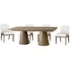 Coastal Tobacco 120" Extendable Rectangular Galveston Dining Room Set