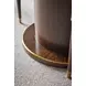 Spencer Green Park Fumed and Gallery Gold 60" Round Marble Top Belgravia Dining Table
