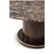 Spencer Green Park Fumed and Gallery Gold 60" Round Marble Top Belgravia Dining Table
