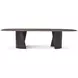 Judith Leiber Couture Bourbon 118" Rectangular Quartz Top Poise Dining Table