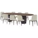 Judith Leiber Couture Bourbon Quartz Top Poise Dining Room Set