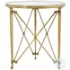 Spencer London Cannes Brass 28" Round Center Table