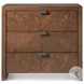Catalina Earth 3 Drawer Nightstand