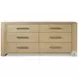 Essence Blonde And Marble 6 Drawer 80" Dresser