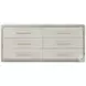 Maxwell Cashmere And Dove 6 Drawer Dresser