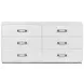 Panos Cream 6 Drawer Dresser
