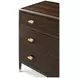 Spencer Green Park Fumed and Gold 6 Drawer Berkeley Dresser