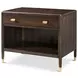 Spencer Green Park Fumed and Gold 1 Drawer Arlington Street Open Nightstand