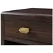 Spencer Green Park Fumed and Gold 1 Drawer Arlington Street Open Nightstand