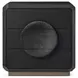 Spencer ST James Onyx and Deep Brown 3 Drawer Small Nightstand