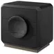 Spencer ST James Onyx and Deep Brown 3 Drawer Small Nightstand