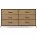 Coastal Tobacco and Beige Crandon Park Upholstered Panel Bedroom Set
