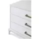 Coastal Sandbar 3 Drawer Worth Nightstand with Wallpaper