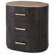 Judith Leiber Couture Bourbon 3 Drawer Encore II Quartz Top Nightstand