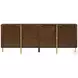 Kesden Pyramid Brown Metal 4 Door Sideboard