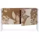 Bouquet Toasted Cashew and Beige 2 Door Accent Cabinet