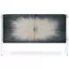 Panos Cream and Blue 2 Door Accent Cabinet