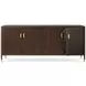 Spencer Green Park Fumed and Gold 4 Door Lane Sideboard