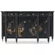 Brushwork Black and Gold 3 Door Emperor Sideboard