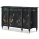 Brushwork Black and Gold 3 Door Emperor Sideboard