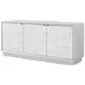Coastal Sandbar 3 Door Amelia Credenza with Wallpaper