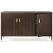Spencer Green Park Fumed and Gallery Gold 128" Rectangular Hyde Park Extendable Dining Room Set