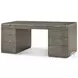 Hudson Pebble Grey 72" 9 Drawer Desk