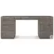Hudson Pebble Grey 72" 9 Drawer Desk