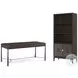 Spencer London Fulham Metal 66" Drawer Writing Home Office Set