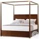 Kesden Pyramid Brown King Poster Canopy Bed