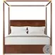 Kesden Pyramid Brown King Poster Canopy Bed