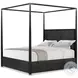 Kesden Silent Black King Poster Canopy Bed
