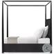 Kesden Silent Black King Poster Canopy Bed