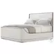 Hudson Pebble Grey Upholstered King Panel Bed