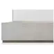 Spencer ST James Cream and Argento Upholstered King Panel Bed