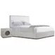 Spencer ST James Cream and Argento Upholstered Panel Bedroom Set