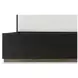 Spencer ST James Cream and Onyx Upholstered King Panel Bed
