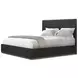 Spencer ST James Onyx and Deep Brown King Panel Bed