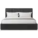 Spencer ST James Onyx and Deep Brown King Panel Bed