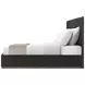 Spencer ST James Onyx and Deep Brown King Panel Bed