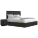 Spencer ST James Onyx and Deep Brown King Panel Bedroom Set