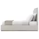 Panos Cream Upholstered King Panel Bed
