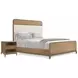 Coastal Tobacco and Beige Crandon Park Upholstered Panel Bedroom Set
