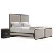 Judith Leiber Couture Bourbon and Beige Upholstered Brio Panel Bedroom Set