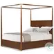 Kesden Pyramid Brown California King Poster Canopy Bed