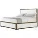 Surrey Brownstone Upholstered California King Low Profile Panel Bed
