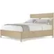 Balboa Coastal Gray California King Panel Bed